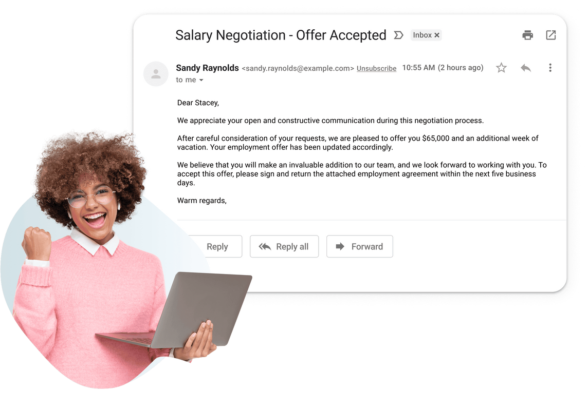 Salary Negotiation Offer Accepted