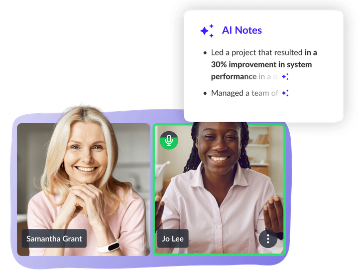 AI interview summaries hero
