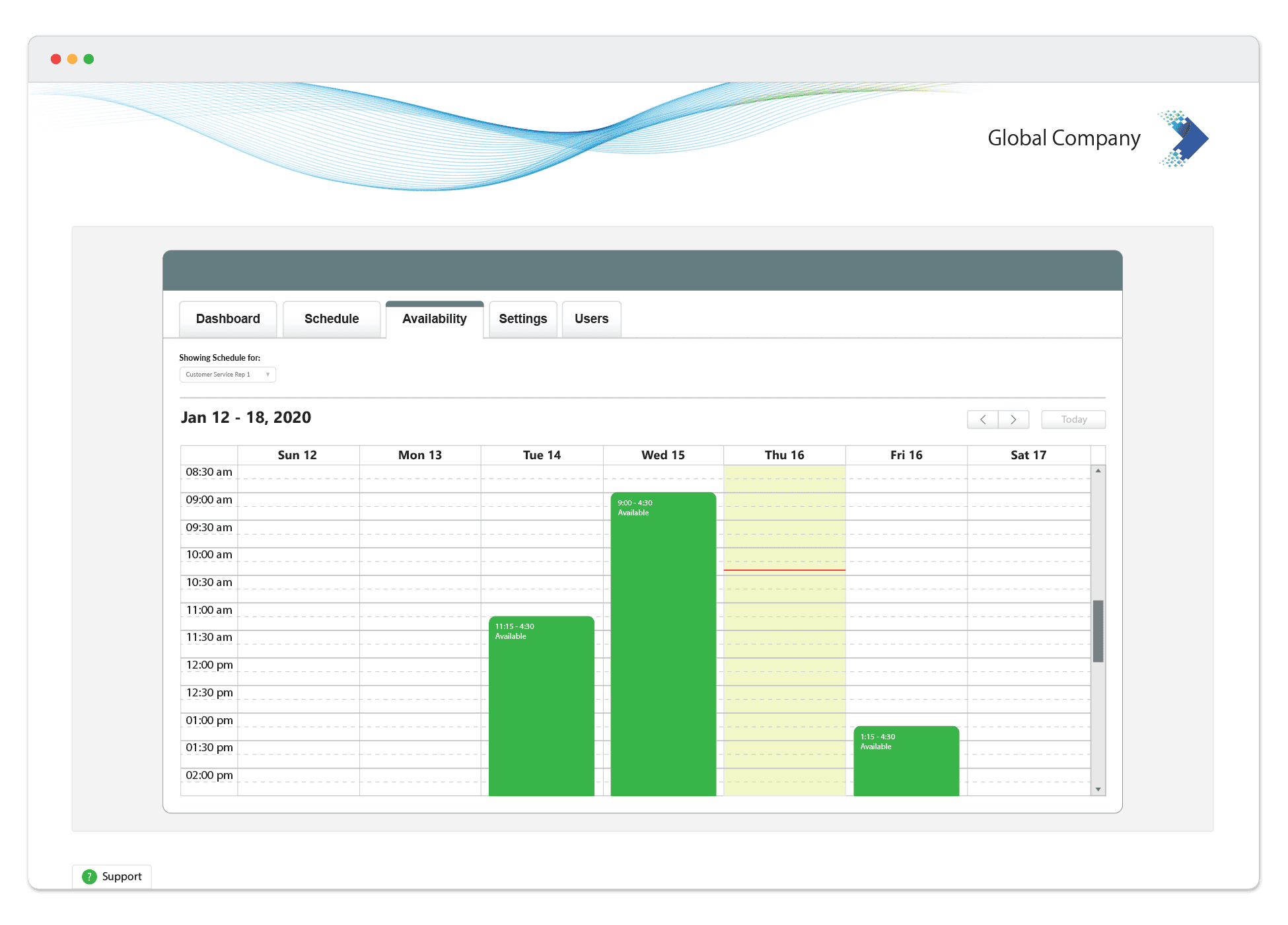 Automated Scheduling Software Product Illustration