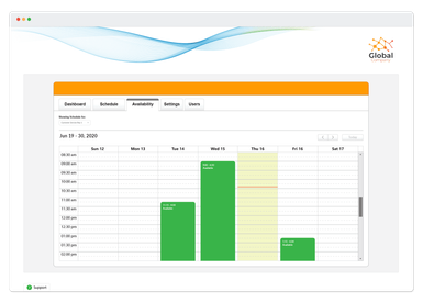 Automated scheduling software