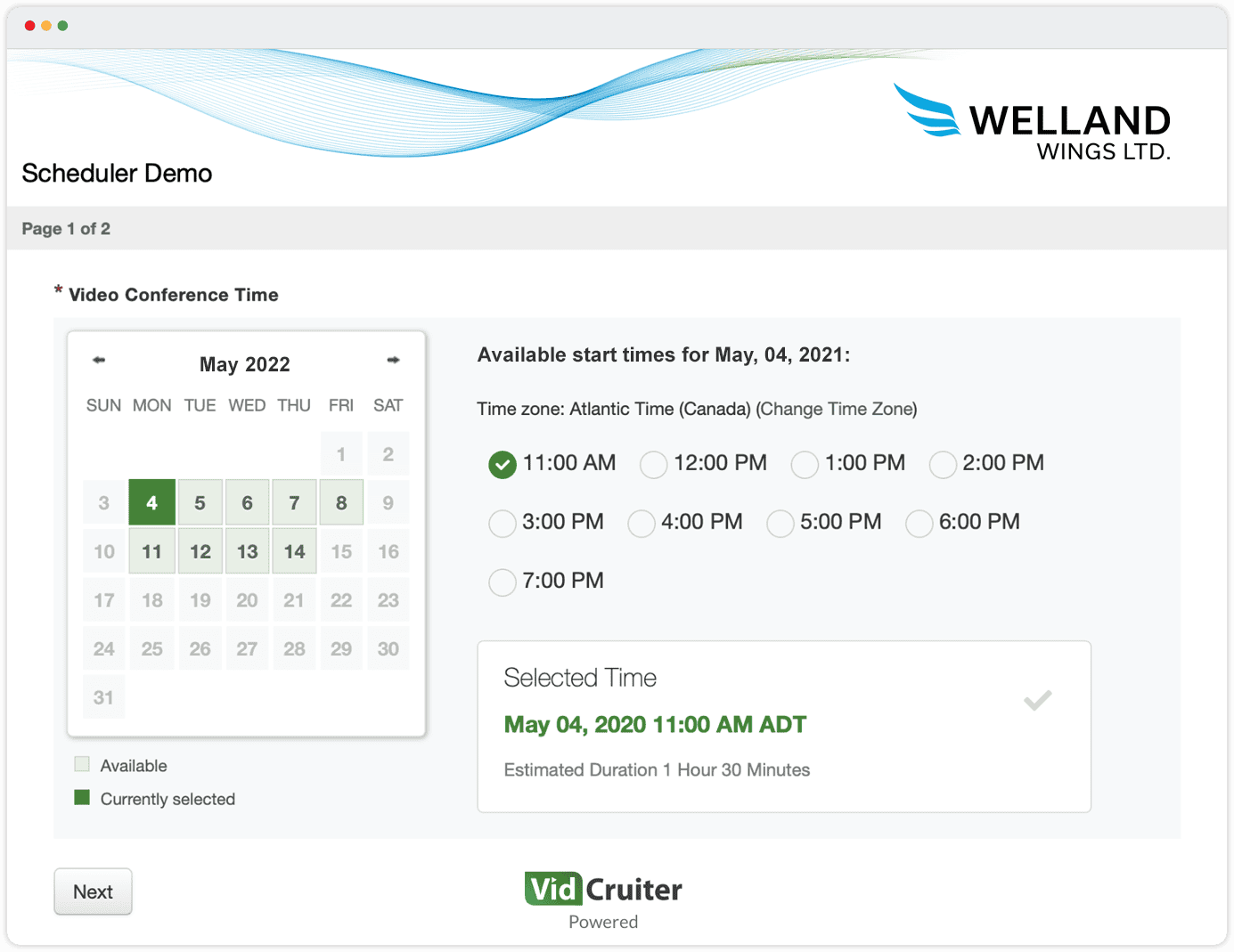 Self-Schedule