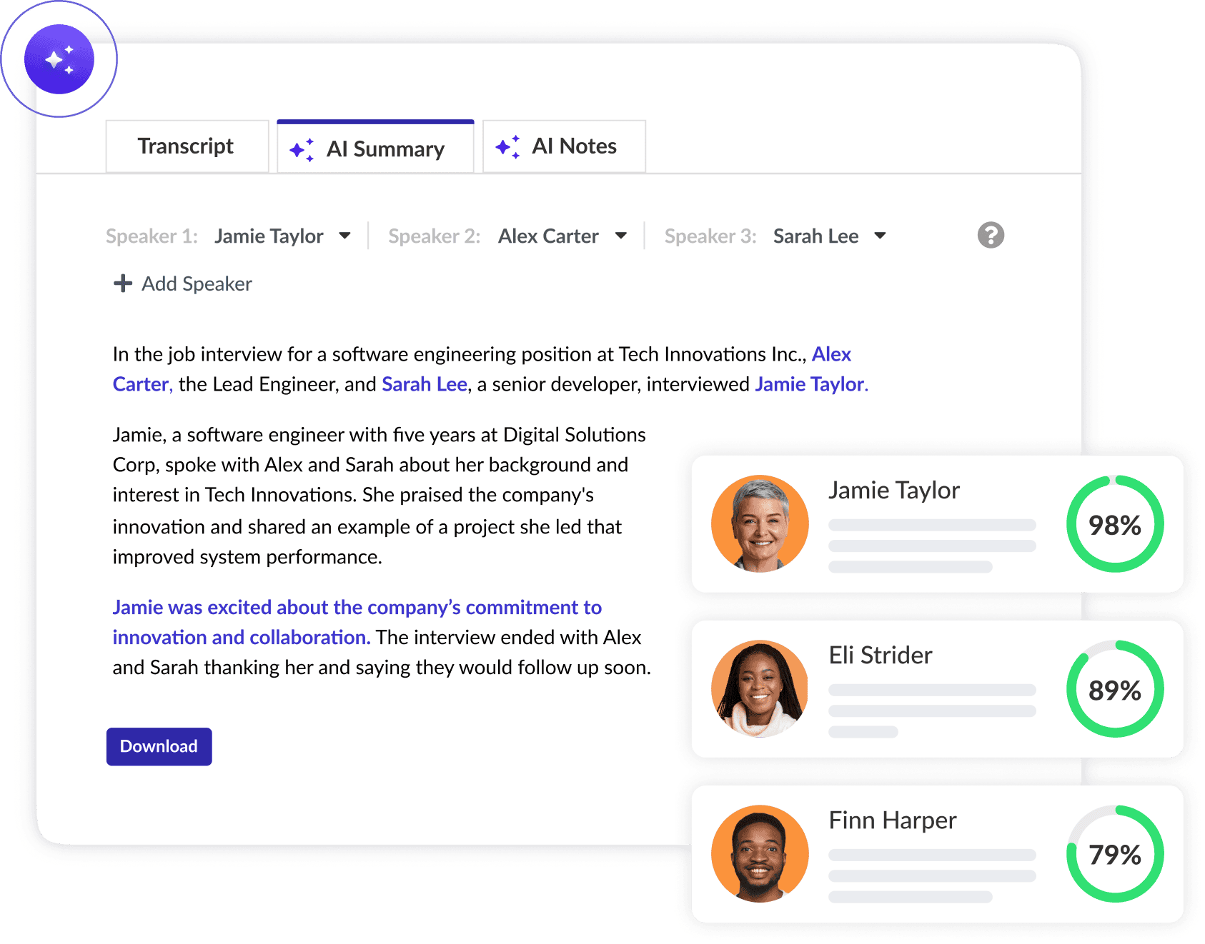 AI Interview Notes and Summaries