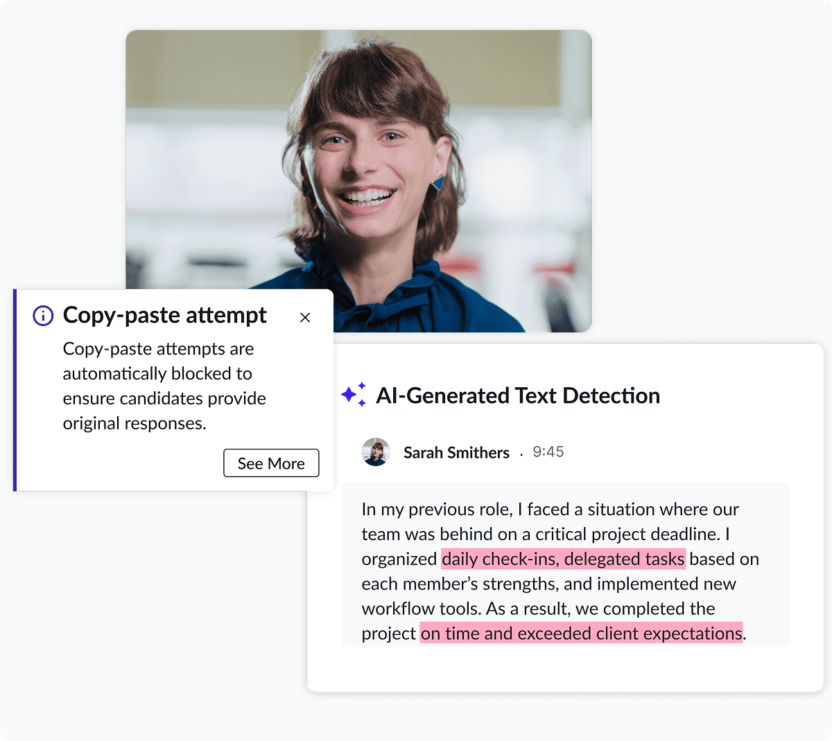 Guarantee authentic candidate responses