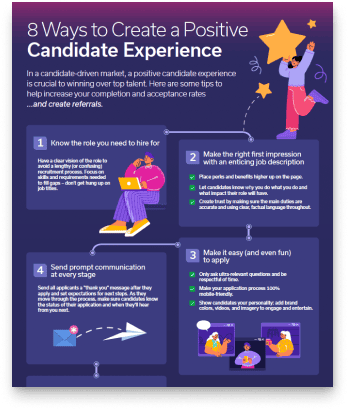 Candidate experience infographic cover