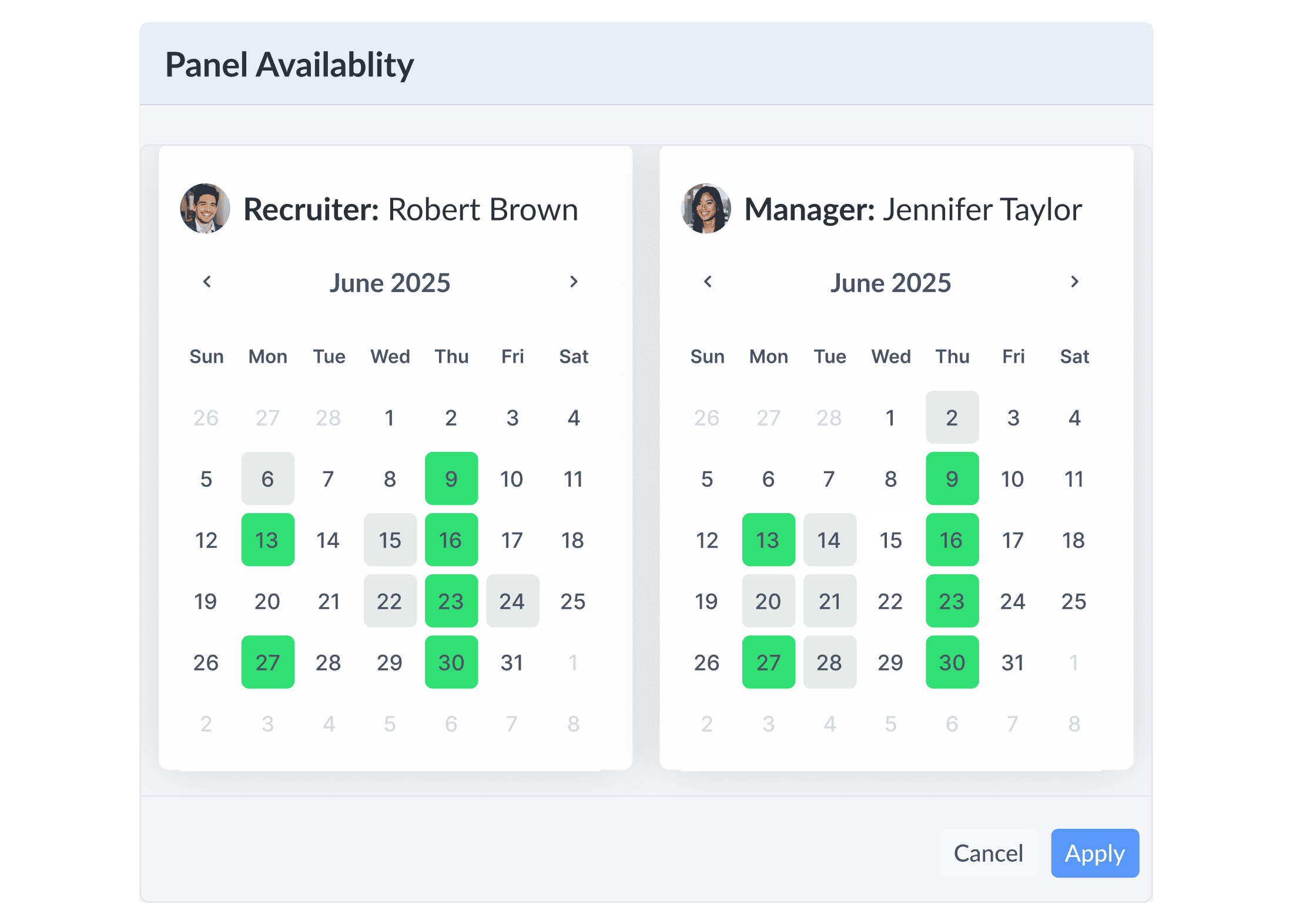 Confirm availability.