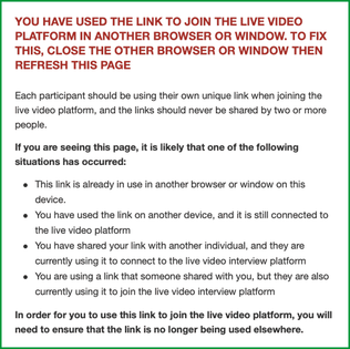 Duplicate Link Error