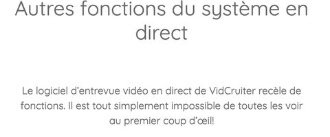 entrevue video en direct avantages