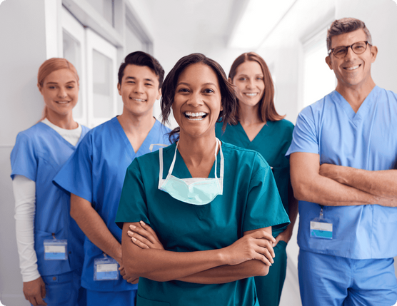 Group of medical professionals posing