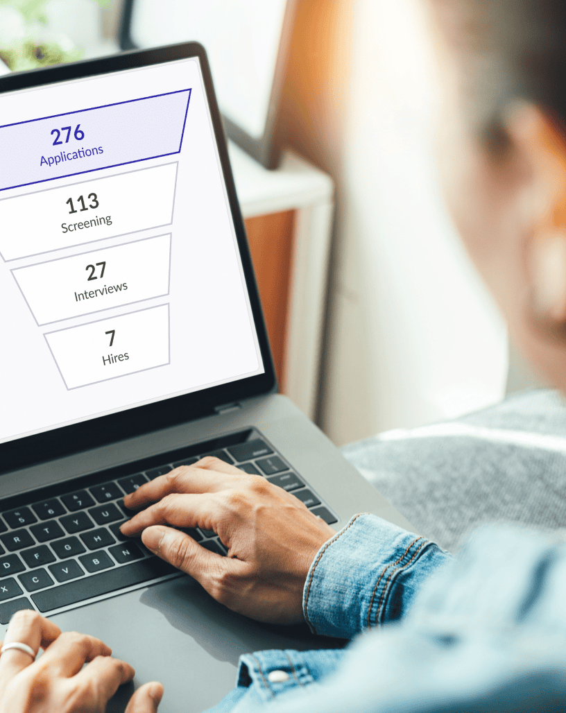 Hiring and interviewing dashboard