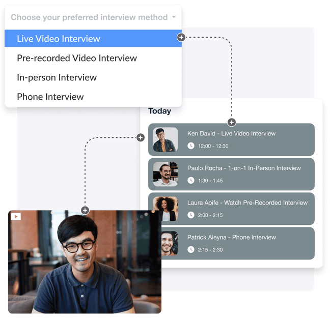 Allowing applicants to select their interview style increases completion rates