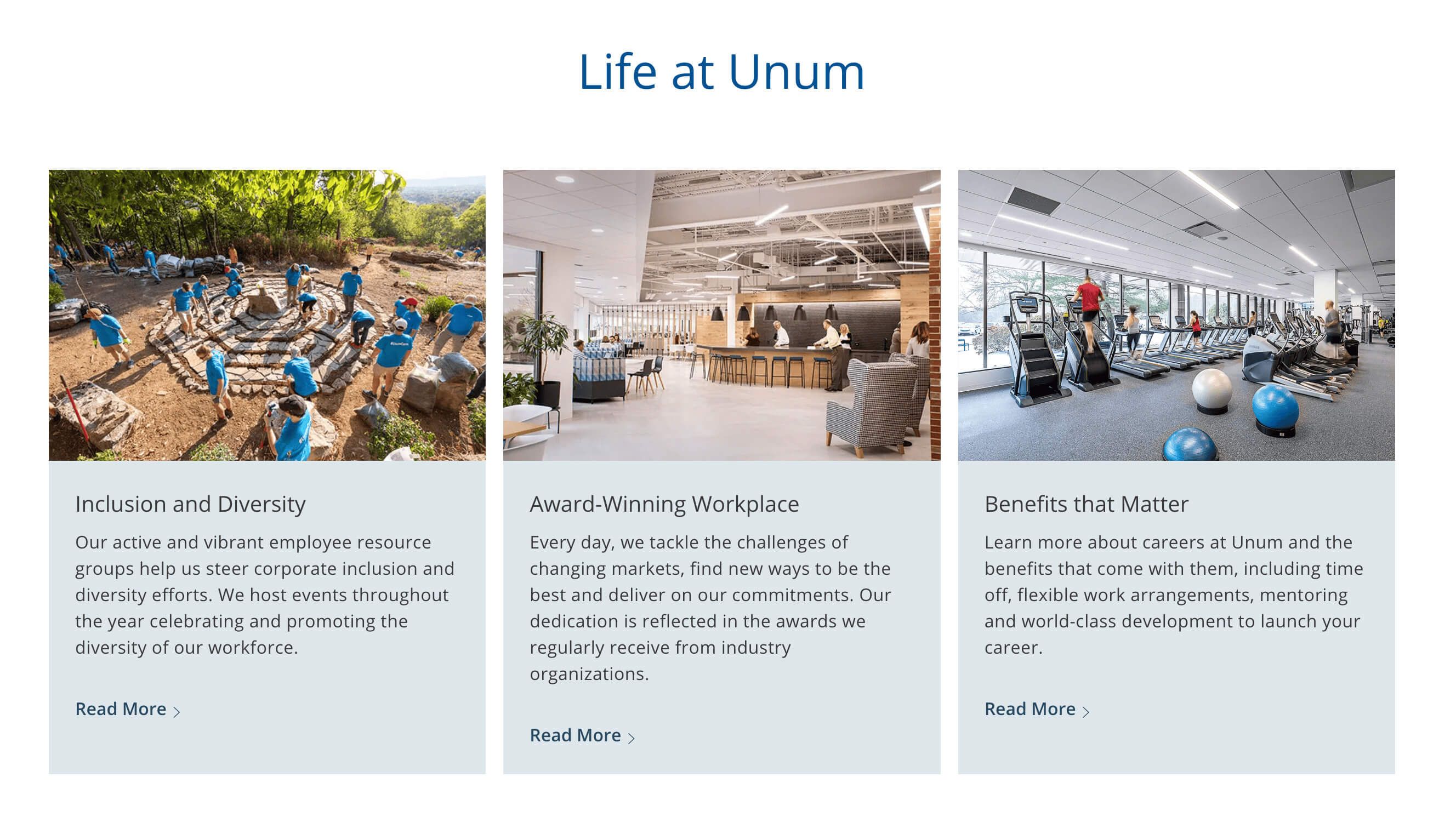 Unum Career page