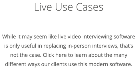 live use cases
