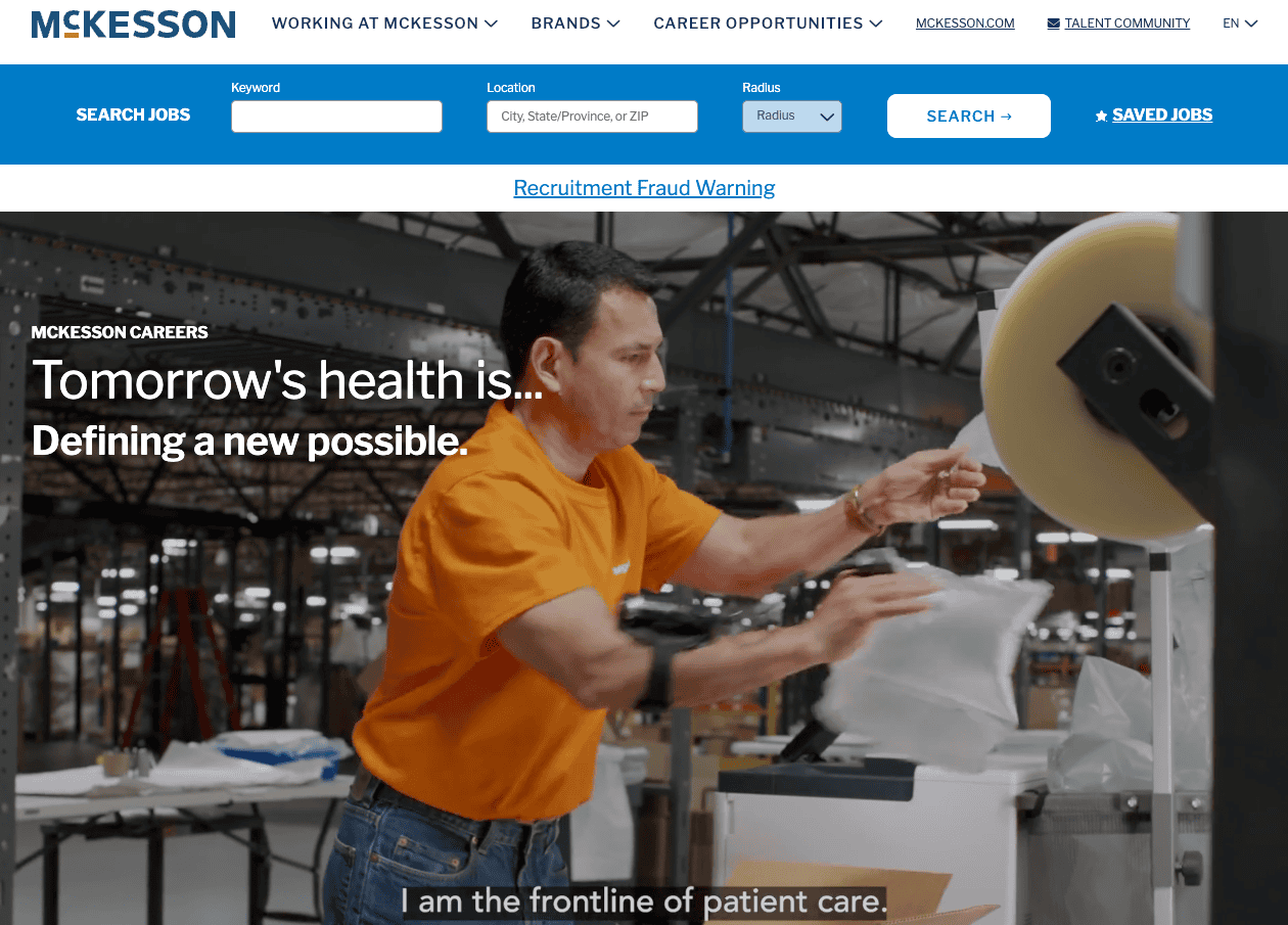 Mckesson Career Page