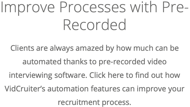 Improve processes