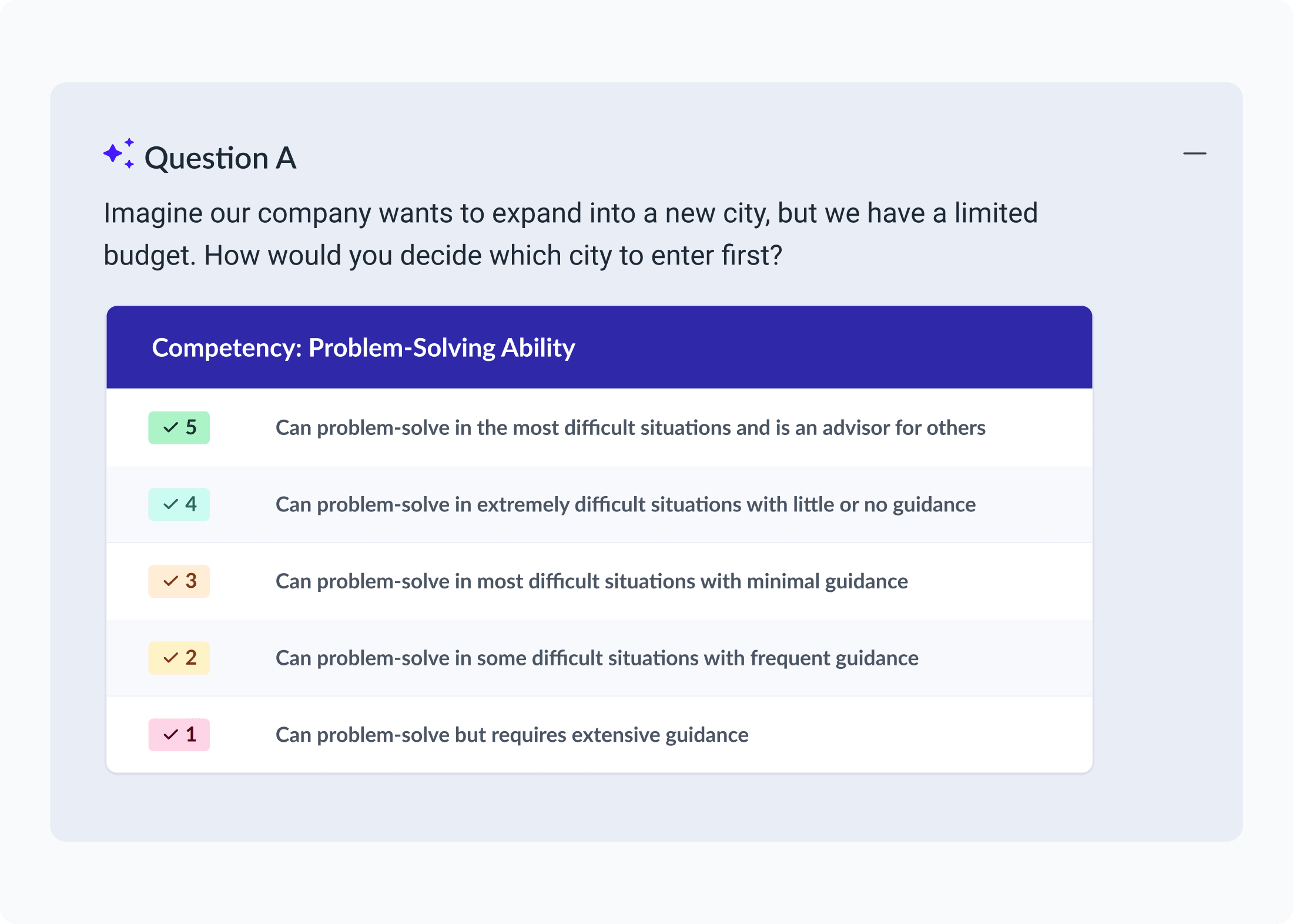 Set Up Structured Questions